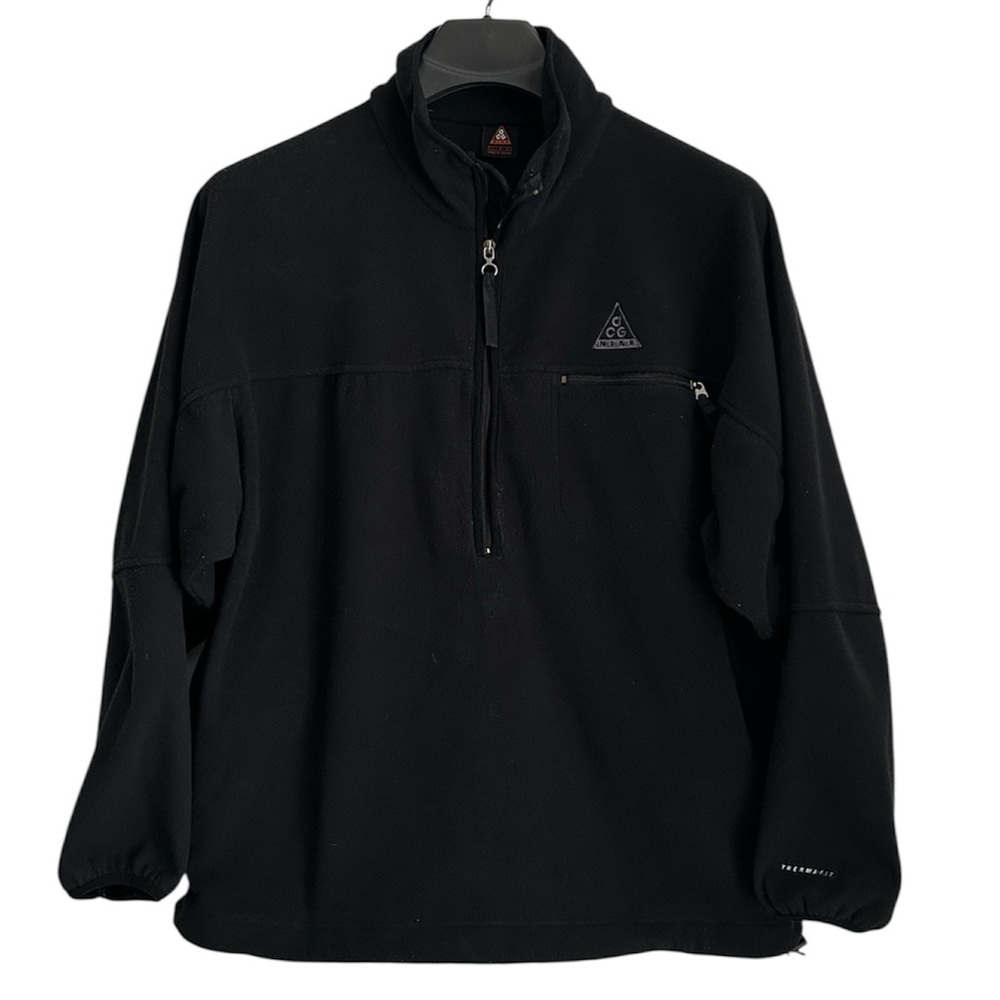 Nike ACG Thermafit Black Half-Zip Jacket. Vintage. Size Large. - Picture 1 of 11